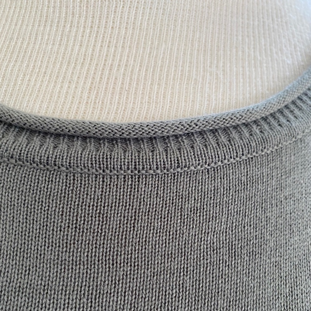 Moon & Madison Grey Soft knit sheer Flowy Sweater - Picture 3 of 8